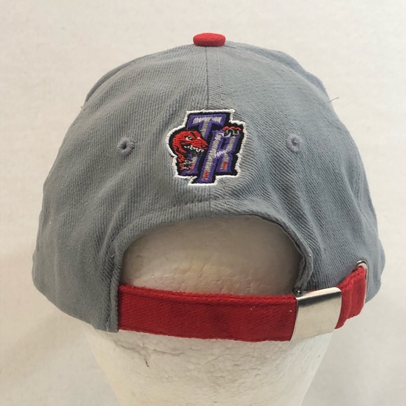 Vintage NBA Toronto Raptors Basketball The Home Game Gray Red Strap Back Hat Cap - Picture 6 of 14